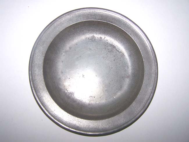 An Antique Pewter Plate having the marks of Samuel Ellis, London 1721-1749